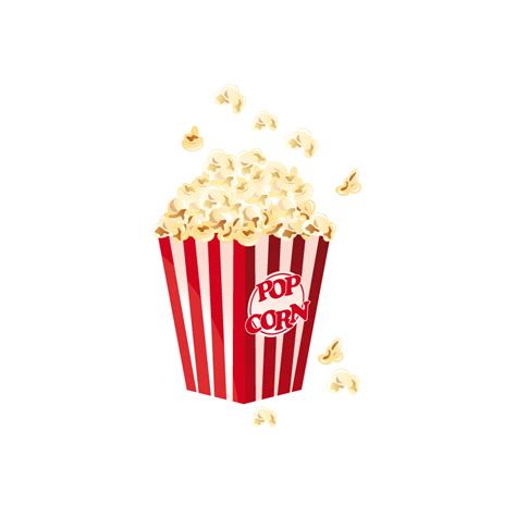 Popcorn Film Snack Cinema Corn Pops Clipart Png Download