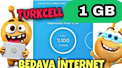 Turkcell 1GB Bedava Kazanma Hemen 1GB Bedava İnternet Al YouTube