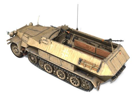 Sd Kfz Ausf B Hanomag Halftruck Dak D Model Cgtrader