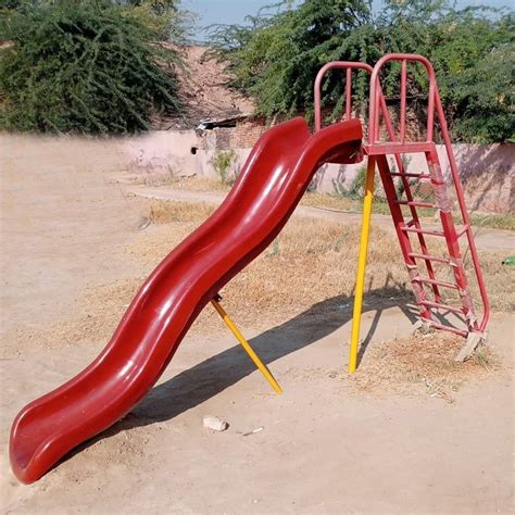 Red Fibreglass Frp Playground Slide For Outdoor Age Group Kid At Rs
