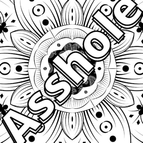 50 Swear Word Printable Coloring Pages Swear Word Coloring Etsy