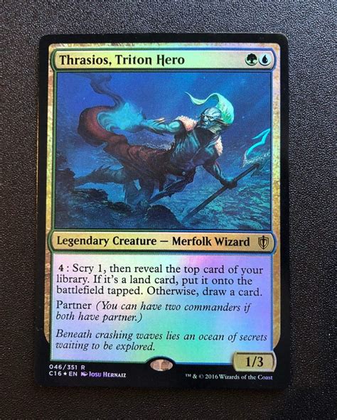 Thrasios Triton Hero Foil Mtg Proxy Commander Proxy Mtg