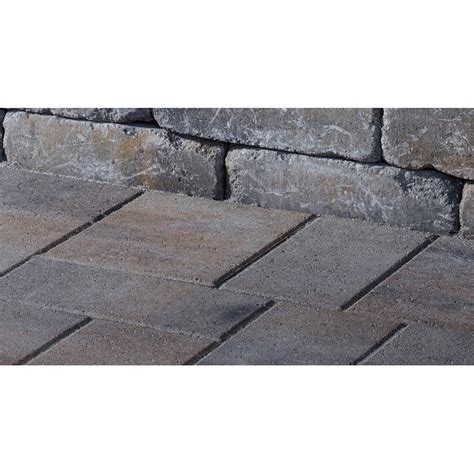 Oldcastle 8 In L X 4 In W X 2 In H Trapezoid Gray Concrete Paver In The