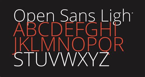 Open Sans Light Free Font What Font Is