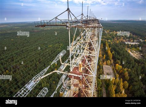View From The Top Of Abandoned Duga Radar System In Chernobyl Exclusion