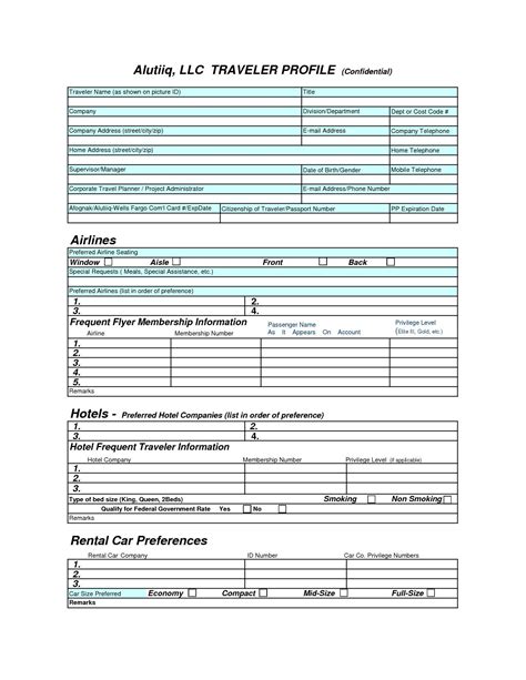 Your profile is on a platform for professional tour guides. Travel Profile Form Template 108376 15 | Templates, Profile, Travel