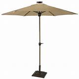 Market Umbrella With Solar Lights Photos