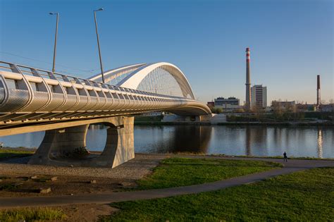 Modern Bridge Over The River Free Stock Photo Libreshot
