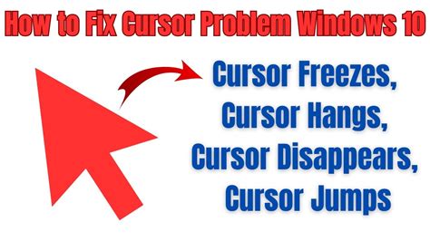 How To Fix Cursor Problem Windows 10 Cursor Freezes Cursor Hangs