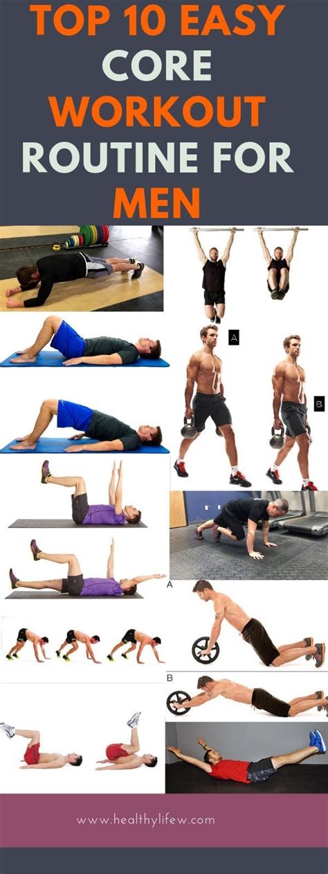 Top 10 Easy Core Workout Routine For Men Core Workout Routine
