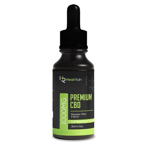 Premium Cbd Oil Full Spectrum Tincture Peppermint Flavor 30ml1oz