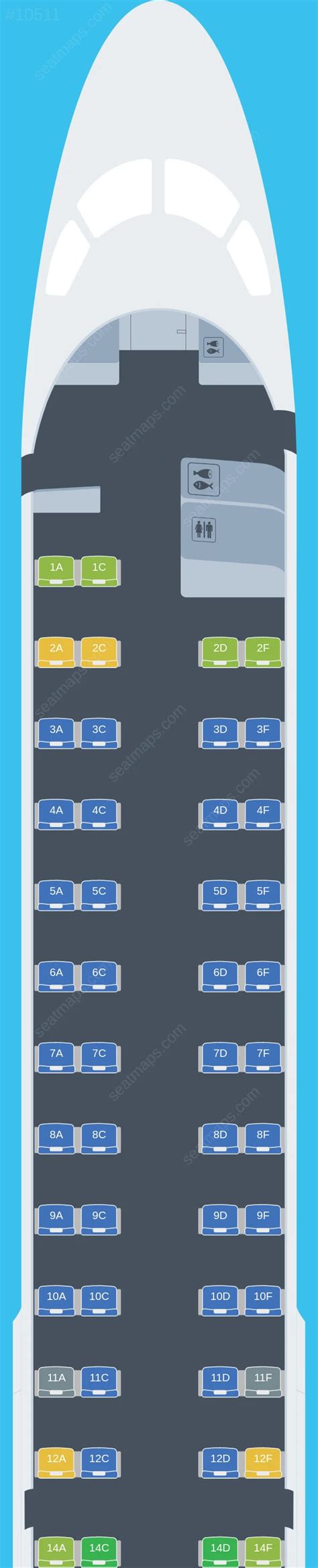 Seat Map Of Embraer E195 Sas Updated 2024