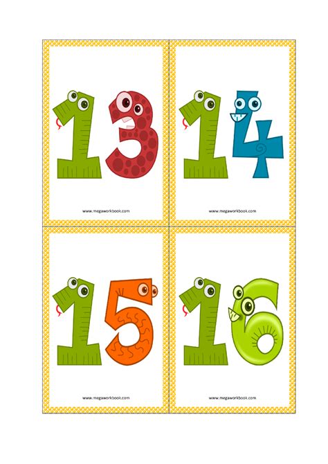 Number Flashcards 1 50 Printable Flashcards Of Numbers And Number