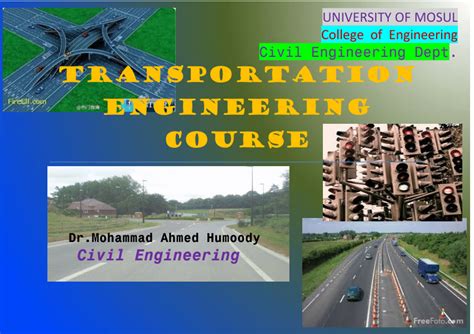 Pdf Transportation Engineering Course