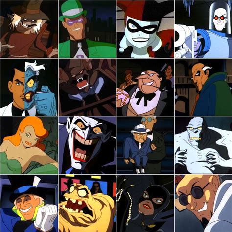 Batman The Animated Series Villain Roster 1st Generation Character Designs Love It Things I