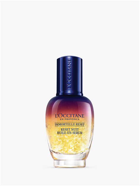 Over time, skin appears more youthful, noticeably rested with l'occitane en provence. L'Occitane Immortelle Reset Serum Overnight Reset Oil-In ...
