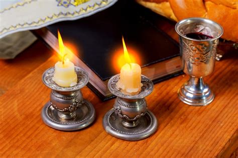 Shabat Shalom Ritual Del Sábado Judío Tradicional Foto Premium