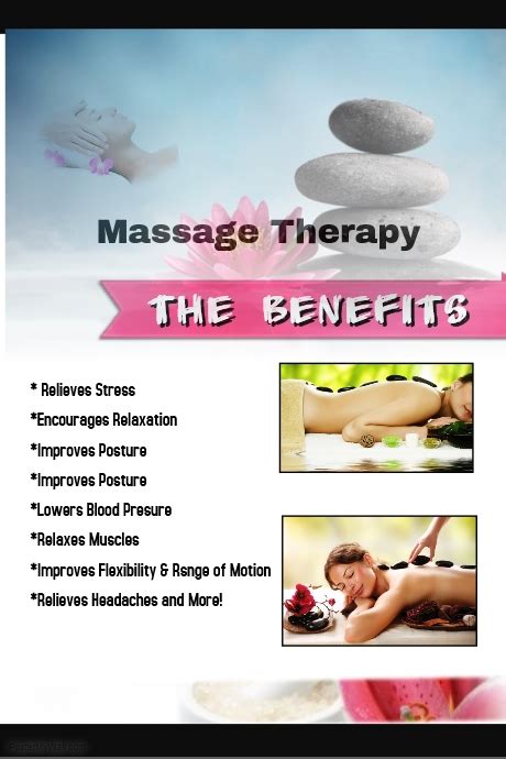 Massage Therapy Benefits Template Postermywall