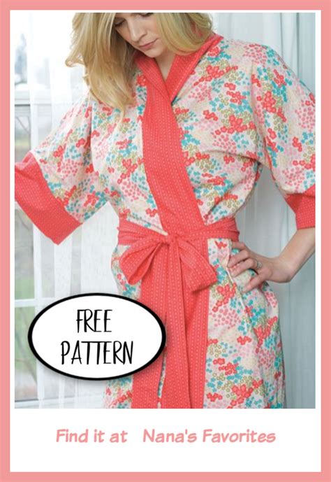 Girls Kimono Dressing Gown Sewing Pattern Danialcharles