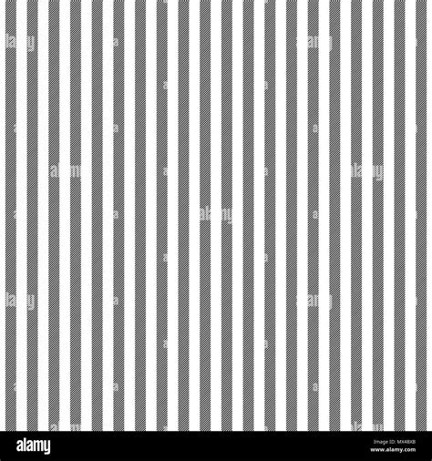 Black White Striped Fabric Texture Seamless Pattern Vector