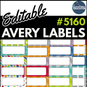 5160 avery label template best of free address labels to. Labels Template 5160 Database