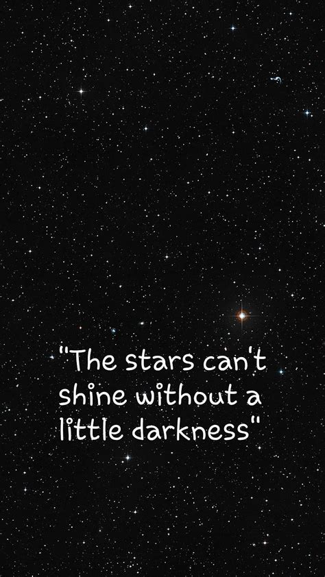 Stars Quote Quotes Galaxy Shine Darkness Hd Phone Wallpaper Peakpx