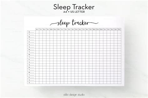 Free Printable Sleep Tracker Printable Templates