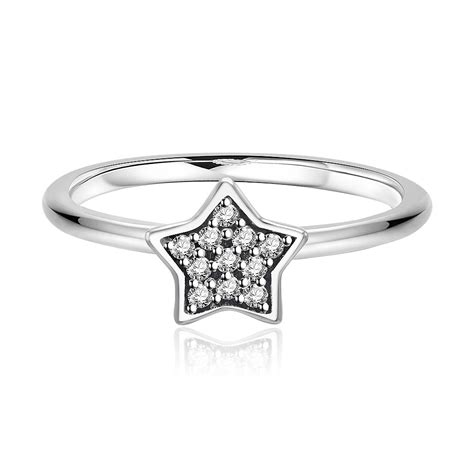 925 Sterling Silver Cz Star Ring Wholesale Sterling Silver Ring Jr