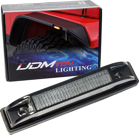 Car And Truck Parts Amber Led Marker Lights For Jeep Wrangler Flat