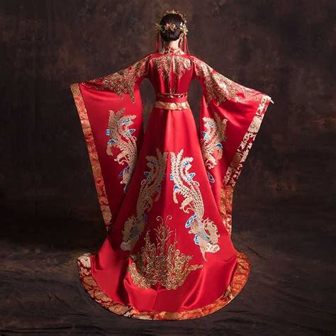 Традиционное китайское свадебное платье королевское свадебное платье Qipao с вышивкой Феникс