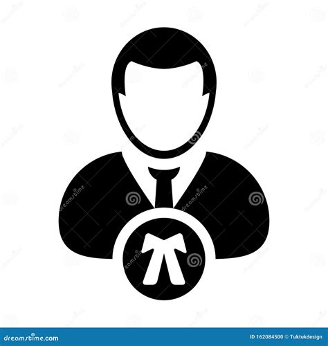 Advocate Icon Vector Male User Person Profile Avatar Symbol For Law And