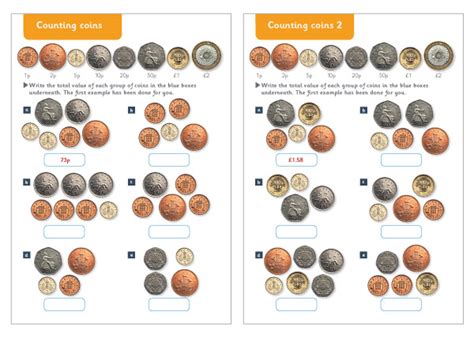 counting coins maths worksheets free early years