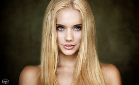 Wallpaper Face Women Model Blonde Long Hair Blue Eyes Closeup My Xxx Hot Girl