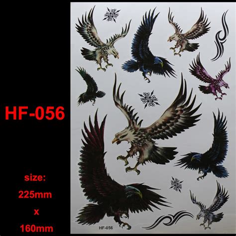 3d Sex Flying Eagle Leopard Tattoo Decals Body Art Decal Flying Eagle