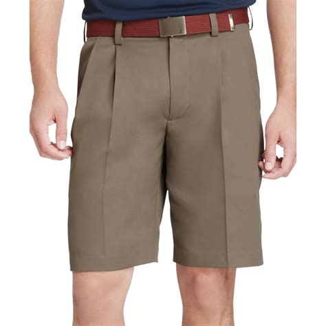 Izod Double Pleat Shorts In Brown For Men Taupe Lyst