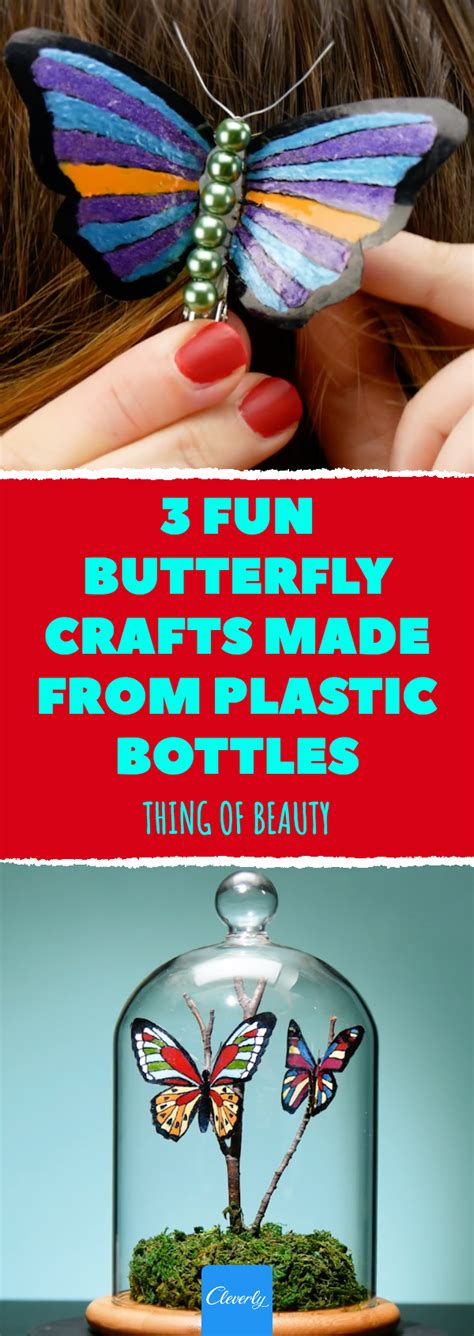 3 Fun Butterfly Crafts Made From Plastic Bottles