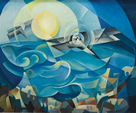 Tullio Crali Reaching The Sun 1930 Arte Contemporaneo Pinturas