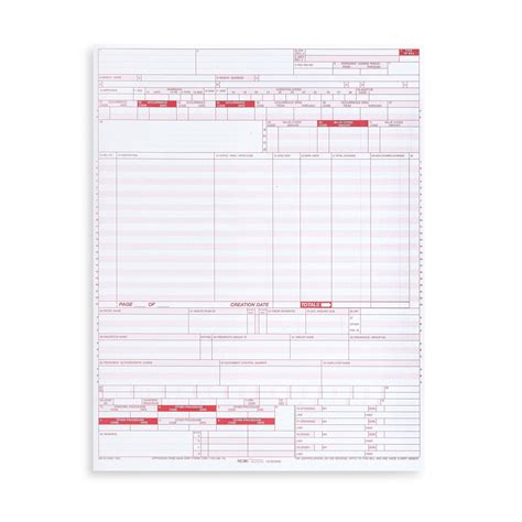 Blue Summit Supplies Medical Forms Ub 04 Cms 1450 Claim Forms 500