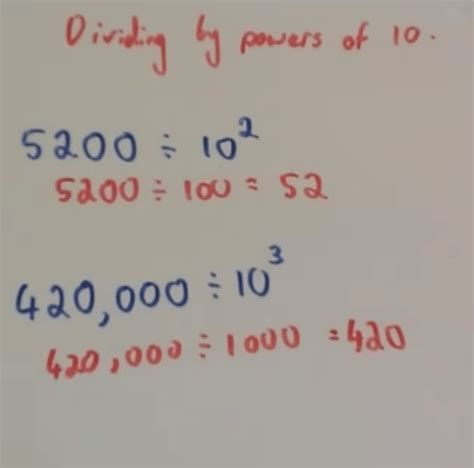 Division By Powers Of 10 Video Corbettmaths