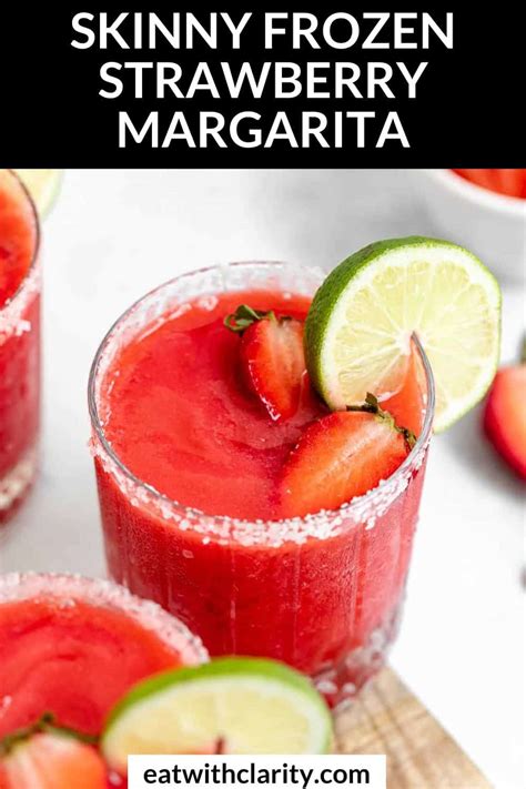 Skinny Frozen Strawberry Margarita Eat With Clarity