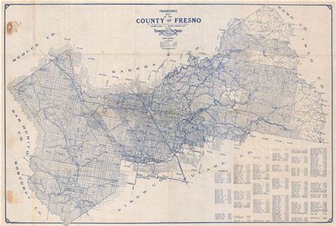 Progressive Map Of The County Of Fresno Geographicus Rare Antique Maps