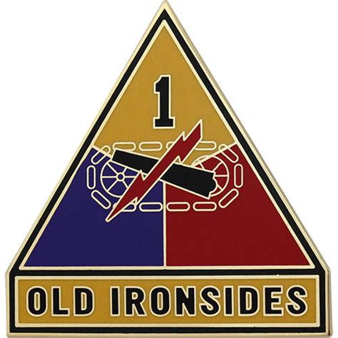 1st Armored Division Combat Service Identification Badge Usamm