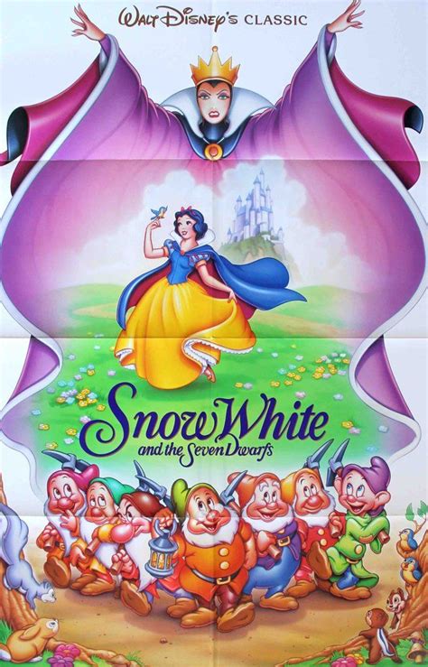 Snow White And The Seven Dwarfs 1937 Disney Movie Posters Snow White Seven Dwarfs