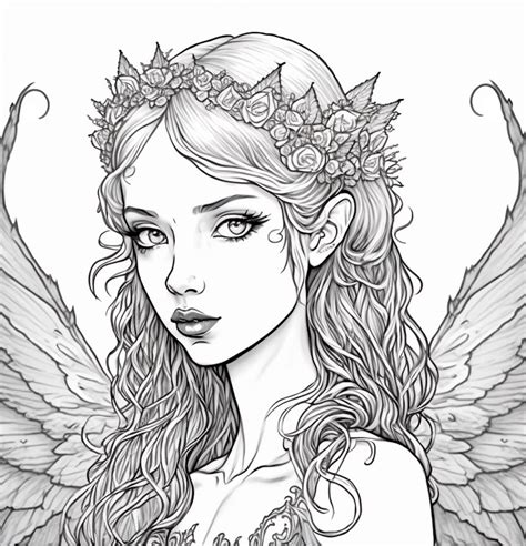 Evil Fairy Coloring Pages For Adults