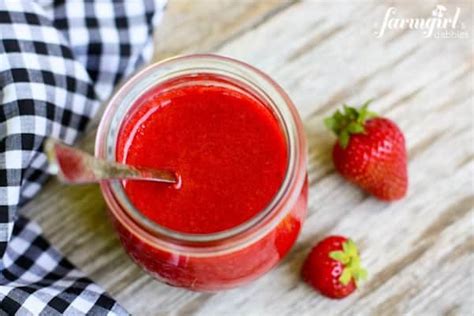 Super Simple Strawberry Sauce No Cook A Farmgirls Dabbles