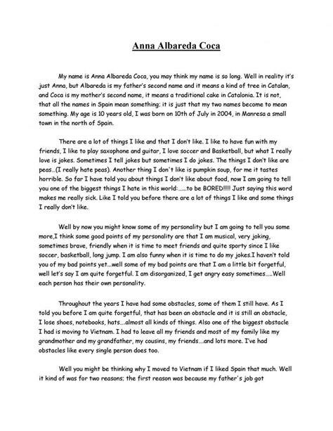 Download Autobiography Template 33 Autobiography Template