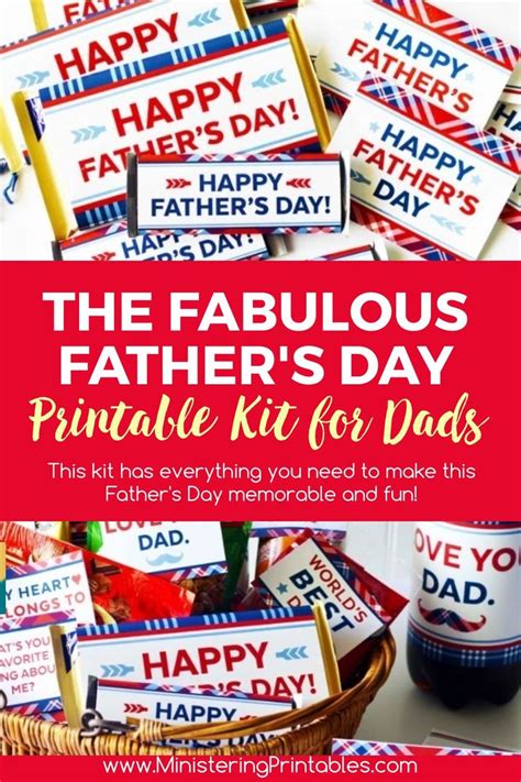 The Fabulous Father S Day Printable Kit For Dads Father S Day Printable Fathers Day Candy