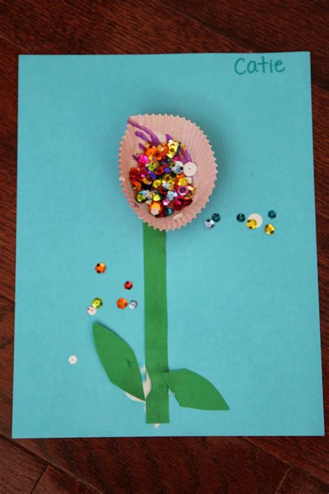 Sweet Sparkly Flower Craft For Kids Read Learn Create Teach Mama
