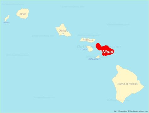 Maui Map Hawaii Usa Map Of Maui Island