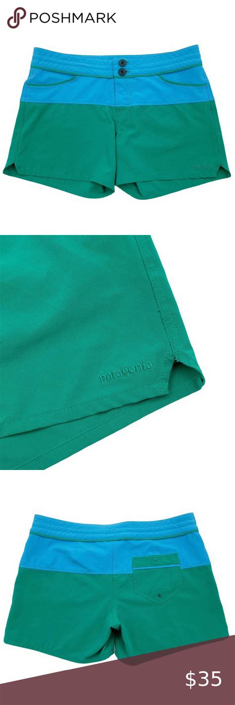 Patagonia Colorblock Meridian Shorts 2 Blue Green In 2021 Halter One